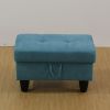 Green Flannel Living Room Sofa Ottoman