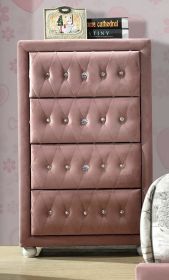 ACME Reggie Chest, Pink Fabric 30826