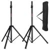 5 Core 2 Pieces Black Heavy Duty Height Adjustable 40 to 72 inches Tripod PA Monitor Holder for Large Speaker Stands 132lbs DJ Stand para Bocinas Incl