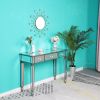 FCH Three Drawers Mirror Table Dressing Table Console Table