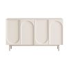 55.1" Modern Arched Door Buffet Wide Sideboard with Storage