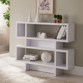 ID USA 161531 Two Tier Display Cabinet White