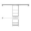 250 Closet System British, Bedroom, White