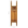 Yin Yang Wall Shelf 23.6"x5.9"x23.6" Solid Wood Teak
