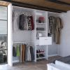 250 Closet System British, Bedroom, White