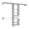 250 Closet System British, Bedroom, White