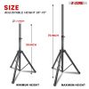 5 Core 2 Pieces Black Heavy Duty Height Adjustable 40 to 72 inches Tripod PA Monitor Holder for Large Speaker Stands 132lbs DJ Stand para Bocinas Incl
