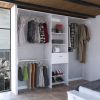 250 Closet System British, Bedroom, White