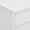 ON-TREND Contemporary TV Stand with Sliding Fluted Glass Doors, Slanted Drawers Media Console for TVs Up to 70", Chic Elegant TV Cabinet with Golden M