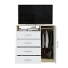 Dresser Beaufort, Bedroom, Light Oak / White