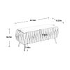 COOLMORE Storage Ottoman,Bedroom End Bench,Upholstered Fabric Storage Ottoman with Safety Hinge, Entryway Padded Footstool, Ottoman Bench for Living R