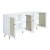 ACME Gaerwn Console Cabinet w/LED, White High Gloss Finish AC01939
