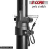 5 Core 2 Pieces Black Heavy Duty Height Adjustable 40 to 72 inches Tripod PA Monitor Holder for Large Speaker Stands 132lbs DJ Stand para Bocinas Incl