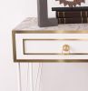 Ardeno Metal Legs Wood Base Console Table