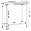 Console Table Brown Oak 29.5"x12"x29.5" Engineered Wood