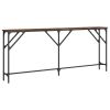 Console Table Smoked Oak 70.9"x9.1"x29.5" Engineered Wood