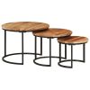 Nesting Tables 3 pcs Solid Wood Acacia