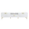 ACME Gaines TV Stand, White High Gloss Finish LV01138