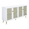 ACME Gaerwn Console Cabinet w/LED, White High Gloss Finish AC01939