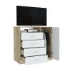 Dresser Beaufort, Bedroom, Light Oak / White