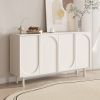 55.1" Modern Arched Door Buffet Wide Sideboard with Storage