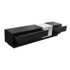 ON-TREND Sleek and Stylish TV Stand with Perfect Storage Solution, Two-tone Media Console for TVs Up to 80'', Functional TV Cabinet with Versatile Com