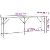 Console Table Brown Oak 78.7"x11.4"x29.5" Engineered Wood