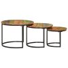 Nesting Tables 3 pcs Solid Wood Reclaimed