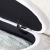 46.9" Width Oval Storage Bench with Gold Legs,Teddy Fabric Upholstered Ottoman Storage Benches for Bedroom End of Bed,Sherpa Fabric Bench for Living R