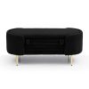 Modern End of Bed Bench with Storage Upholstered Sherpa Fabric Large Storage Bench Ottoman Shoe Stool Long Bench Window Sitting Toy Storage Bench for