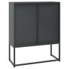 Highboard Anthracite 31.5"x13.8"x39.4" Steel