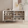 55.1" Modern Arched Door Buffet Wide Sideboard with Storage