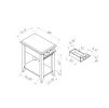 ID USA 223048 Chairside Table White
