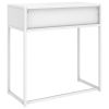 Console Table White 28.3"x13.8"x29.5" Steel
