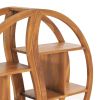 Cabinet with Yin Yang Shelf 39.4"x10.2"x44.1" Solid Wood Teak