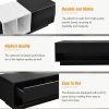 ON-TREND Sleek and Stylish TV Stand with Perfect Storage Solution, Two-tone Media Console for TVs Up to 80'', Functional TV Cabinet with Versatile Com
