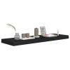 Floating Wall Shelves 2 pcs Black 31.5"x9.3"x1.5" MDF