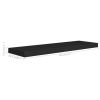 Floating Wall Shelves 2 pcs Black 31.5"x9.3"x1.5" MDF