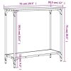 Console Table Smoked Oak 29.5"x12"x29.5" Engineered Wood