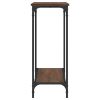 Console Table Brown Oak 39.8"x12"x29.5" Engineered Wood