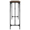 Console Table Brown Oak 78.7"x11.4"x29.5" Engineered Wood