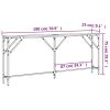 Console Table Smoked Oak 70.9"x9.1"x29.5" Engineered Wood