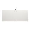 Two Door Glass Cabinet Glass Display Cabinet with 3 Shelves, White