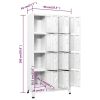 Locker Cabinet with 12 Compartments 35.4"x17.7"x70.9"