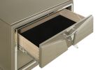 Samantha Modern Style Chest Made with wood in Silver