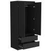 Armoire Closher, Bedroom, Black
