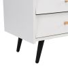 ON-TREND Contemporary TV Stand with Sliding Fluted Glass Doors, Slanted Drawers Media Console for TVs Up to 70", Chic Elegant TV Cabinet with Golden M