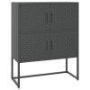 Highboard Anthracite 31.5"x13.8"x39.4" Steel