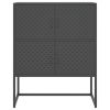 Highboard Anthracite 31.5"x13.8"x39.4" Steel