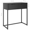 Console Table Anthracite 28.3"x13.8"x29.5" Steel